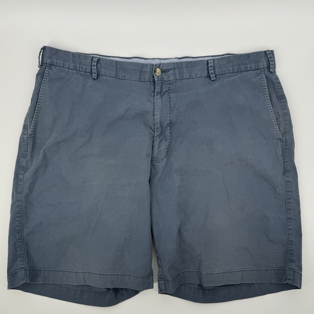 Peter Millar Men's Size 40 Blue Chino Golf‎ Shorts Cotton Flat Front 8" Coastal